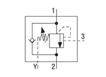 Hydraulic Scheme - Cartridge Type Overcentre Valves Fully Balanced - Internal Drainage